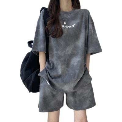 China Summer Leisure Movement Female Sex Version Ventilation Polyester Fiber Korean Suit Summer Thin Section QUICK-DRY Pattern New for sale