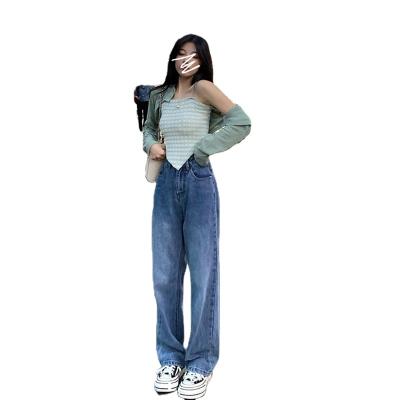 China Ladies version elastic force Korean straight pants exhibition style high leg thin foreign flexible QUICK DRY wide waist for sale