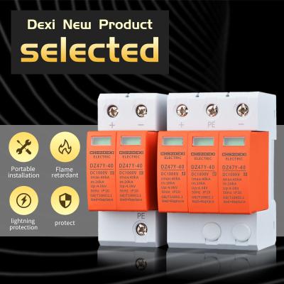 China PV System 2P40KASolar DC SPD 1000V Solar System Surge Protector Device DC SPD DC CE for sale