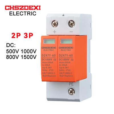 China PV System 2P60KASolar DC SPD 1000V Solar System Surge Protector Device DC SPD DC CE for sale