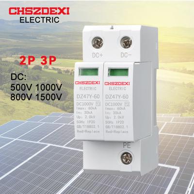 China PV system lightning arrester2P60KASolar DC SPD 1000V solar system surge protector DC SPD CE for sale