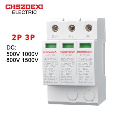 China PV system lightning arrester3P60KASolar DC SPD 1000V solar system surge protector DC SPD CE for sale