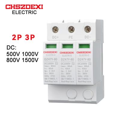 China PV system lightning arrester3P80KASolar DC SPD 1000V solar system surge protector DC SPD CE for sale