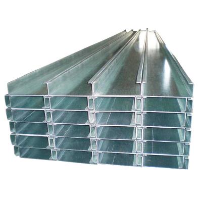 China Factory Supply Galvanized Q235 Steel C C Spot Galvanized Ladder Steel Punch C Cold Formed Payments 25*50*250*180 for sale