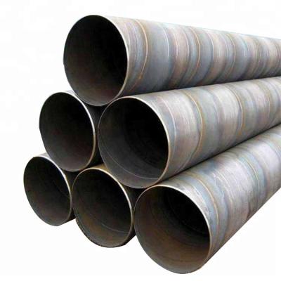 China Pipe Large Diameter ASTM A252 API 5L X42 SSAW Liquid Spiral Carbon Welded Steel Pipe Tube for sale