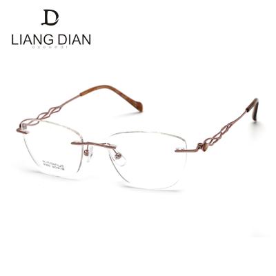 China Others Sell Titanium Rimless Optical Glass Eye Care Frames Well for sale