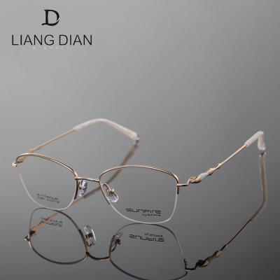 China Other China Optical Frame Women Half Rim , 2019 Wholesale Fashion Titanium Optical Frames for sale