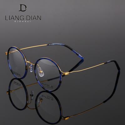 China Optical frames for myopia round frame glasses frame titanium, 2018 new arrival fashionable optical frames for sale