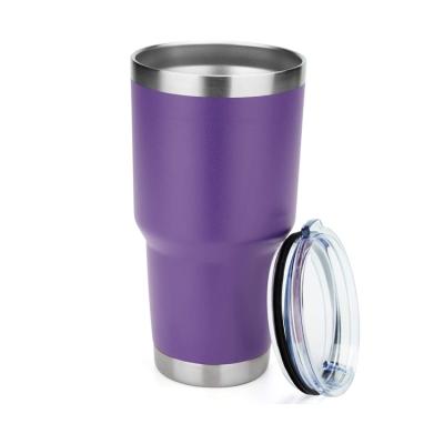 China Popular Disposable Stainless Steel 30oz Tumbler With Metal Straw Custom Color And Logo Cups 30OZ Vacuum Coated Tumbler for sale