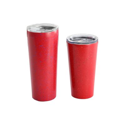 China 22oz Disposable Custom Logo Powder Coated Tumbler Stainless Steel Cup With Stain Paint With BPA Free Lid for sale