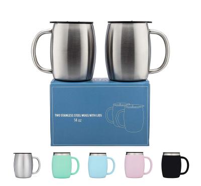 China Disposable Tumbler With Handle, Stainless Steel Insulated Tumbler Cup With Lid for sale