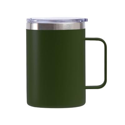 China Custom Size Disposable Quality Personalized Portable Reusable Sublimation Eco-Friendly Luxury Stainless Coffee Mug With Lid for sale