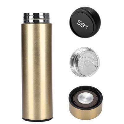 China 500ml LED Temperature Display Water Bottle PORTABLE Smart Vacuum Insulated Vacuum Flask for sale