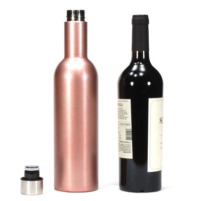 China 2019 Newest Disposable Stainless Steel Vacuum Insulated Red Wine Cup Tumbler Thermal Gift Water Bottle Matching Set for sale