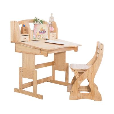 China Wholesale Modern With Library Kindergarten Solid Wood Children Study Table Chair TYKTC002 for sale