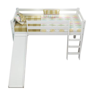 Chine Modern solid color bedroom furniture for kids white wooden multifunctional design child bed bed with slide TYKB003 à vendre