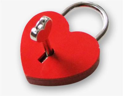 China Factory Home Colorful Love Decoration Heart Shaped Small Padlock For Gift for sale