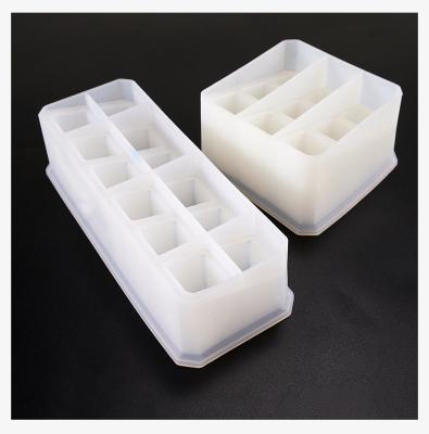 China Durable Glossy Casting Epoxy Resin Mold, Lipstick Storage Box Mold DIY Mold for sale