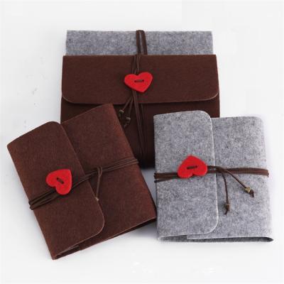 China Classic Plant Album Mail Limit Non-Toxic Photo Album for Home and Office Felt Red Cover Heart Decor Album for sale