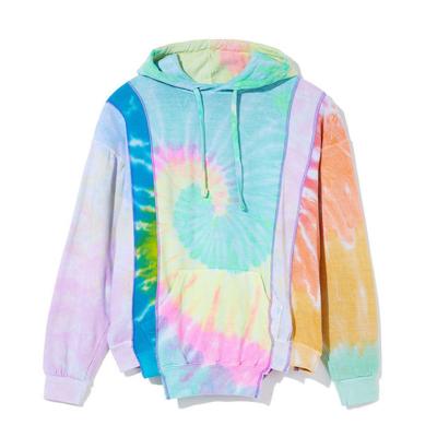 China 2021 new design Anti-wrinkle 2021 street style cotton hoodie tie dye pattern pullover 100% oversized hoodie for man for sale