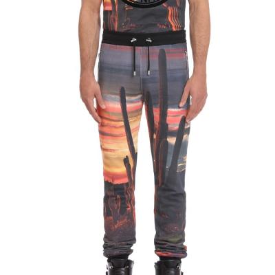 China High Street Anti-wrinkle All Over Printed Stylish Pants For Men's Digital Printing Mens Sweatpants for sale