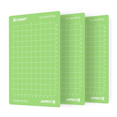 China Opens Xinart Mini 4.5x6.5 Inch Green 3 Pieces Per Pack Standardgrip Cutting Mat For Cricut Joy for sale