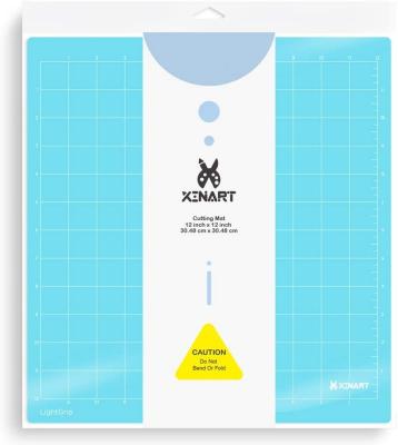 China Crafts Xinart 12x12 inch Lightgrip 1 Mat Craft Adhesive Cutting Mat for Silhouette Cameo 4/3/2/1 for sale