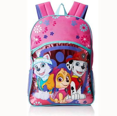 China Kids backpack little girls puppy power! 16