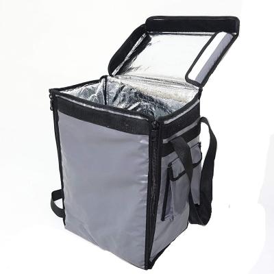 China Foldable food delivery bagr heated pizza delivery bags small food delivery backpack for hot and cold drink delivery foldable carrier for sale