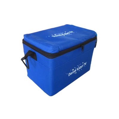 China Low Noise Polyester Car Fridge DC 12v Or Ac110-240v Portable Mini Car Fridge for sale