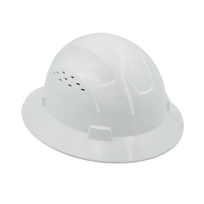 China Industrial Helmet Hard Hat Construction Plastic Safety Hard Hat Full Edge for sale