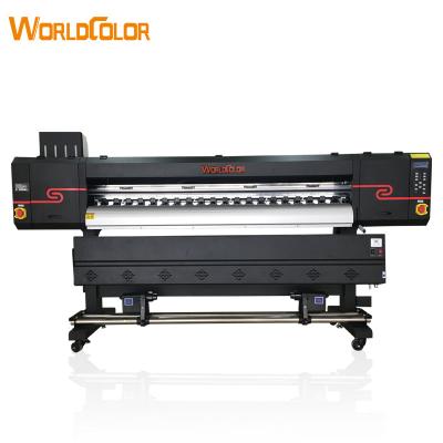 China Fabric sublimation print 180cm wide format plotter sublimation textile printer use three Eps i3200 4720 print head for sale