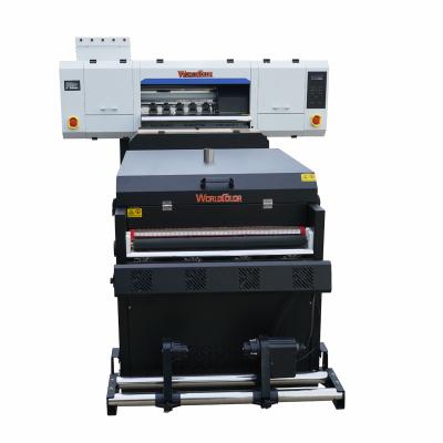 China 70CM newest and high end performance four I3200A1 print heads DTF printing machine with powder shaker and air purifier for sale