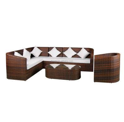 China Contemporary Hot Sales Luxury Garden Furniture Covers Waterproof Modular Furniture Sofa Set Patio Garden Outdoor Balcony Rattan Set for sale