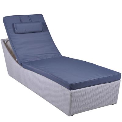 China Contemporary Adjustable Folding Outdoor Folding Bed Set Contemporary Sun Lounger Beach Pool Beach Pool Lounger Chair Sofa Furniture for sale