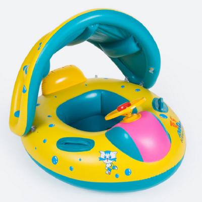 China Hot Sale Floater Pool Float Baby Swim Float Seat Adjustable Inflatable Boat Ring Inflatable Boat Seat For Kids for sale