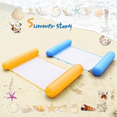 China Foldable Inflatable Water Pool Bed Inflatable Water Park Floating Swimming Float For Adult Funny Inflatable Beach Hammock for sale