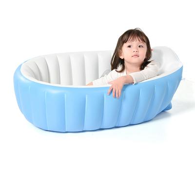 China Viable Colorful Portable Inflatable Portable Baby Spa PVC Baby Tub Inflatable Baby Shower for sale