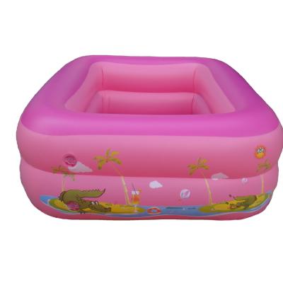 China Wholesale Inflatable Water Entertainment China Baby Bath Floating Pool Kids 2 Rectangle Square Baby Pool for sale