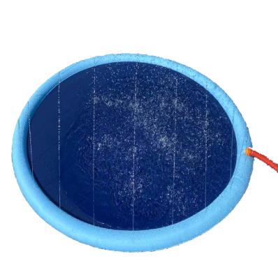 China For Swimming Pool Eco-Friendly Wholesale Pet Water Sprinkler Mat Pet Dog Mat Splash Cooling Inflatable Game Mat For Pets for sale