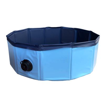 China 23 Inch Viable Dog Pool PVC Folding Pet Shop Plastic Portable Inflatable Pet Shop Pet Pool Bathing Pool Cleaner Toy for sale