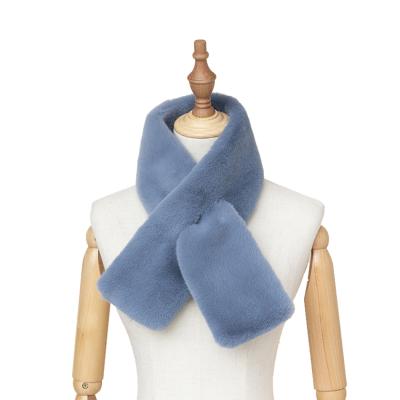 China New Faux Fox Fur Scarves Shawl Ladies Volume Soft Luxury Elegant Winter Warm Scarf for sale