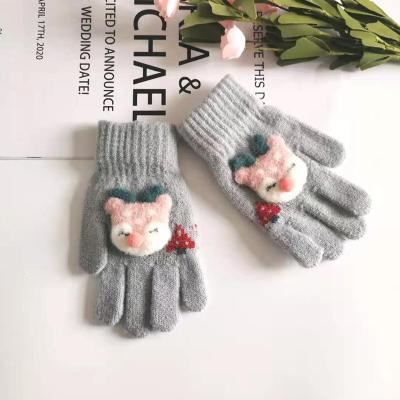 China Simply 2021 Winter Gloves Touch Screen Magic Stretch Knitted Wool Mittens Acrylic Gloves for sale