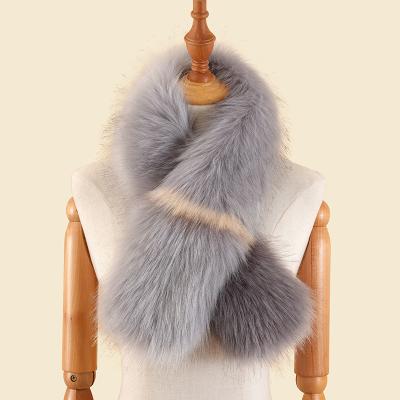 China soft & Winter Women Faux Fur Scarf Fashion Warm Faux Fox Fur Ladies Warm Scarf for sale