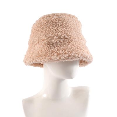 China soft & Wholesale Custom Warm Faux Fisherman Hat Fashion Women Winter Fur Bucket Hat Outdoor Single Bucket Hat For Women for sale