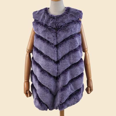 China Factory Direct Wholesale Real Fur Vest Women's Breathable Vests Women Invest Faux Fur for sale