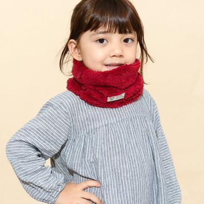 China soft & Autumn and Winter Children's Universal Solid Soft Warm Solid Color Windproof Round Woolen Square Woolen Scarf for sale