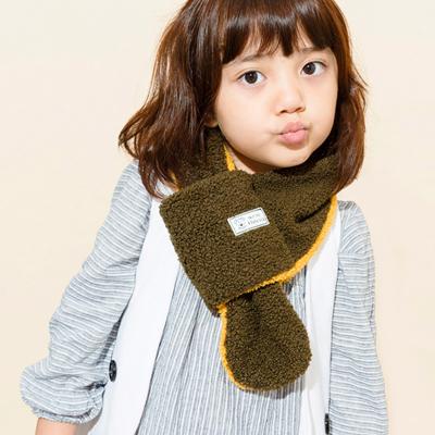 China soft & 4 Color Winter Warm Double Sided Warm Faux Fur Kids Plush Scarf Super Soft Scarf for sale