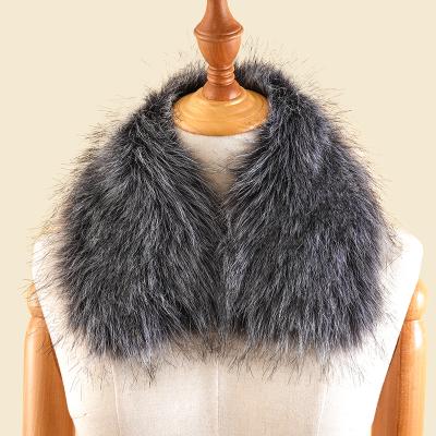 China soft & New Hot Fashion Stylish Long Hair Scarf Faux Fur Collar For Women Coat Scarves Collar for sale