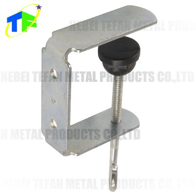 China Custom OEM Galvanized Metal Sheet Forming Custom C Clamp Bracket Size for sale